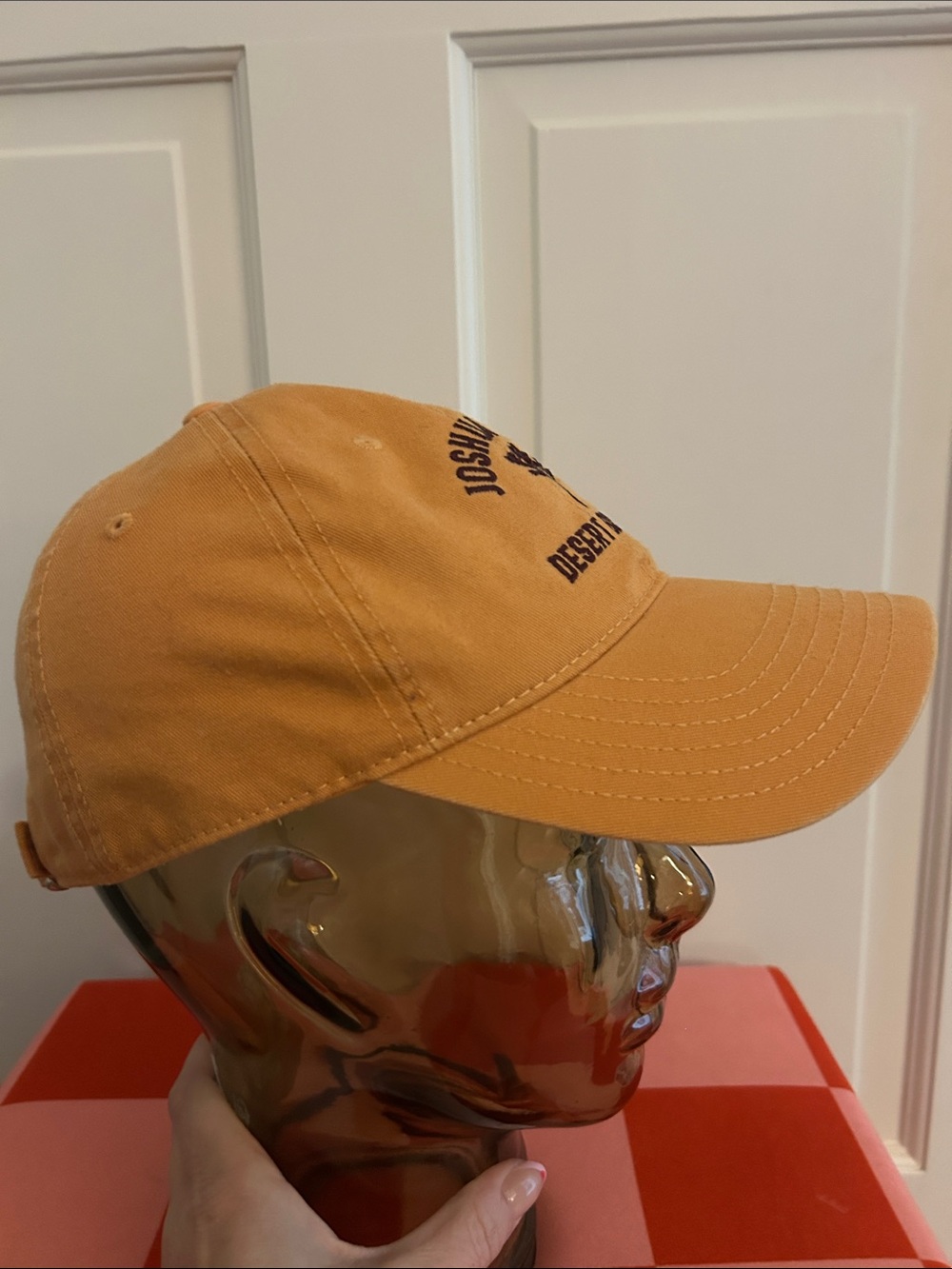 Joshua Tree Desert Blooms Embroidered Cap - Mustard Yellow - Picture 3 of 4